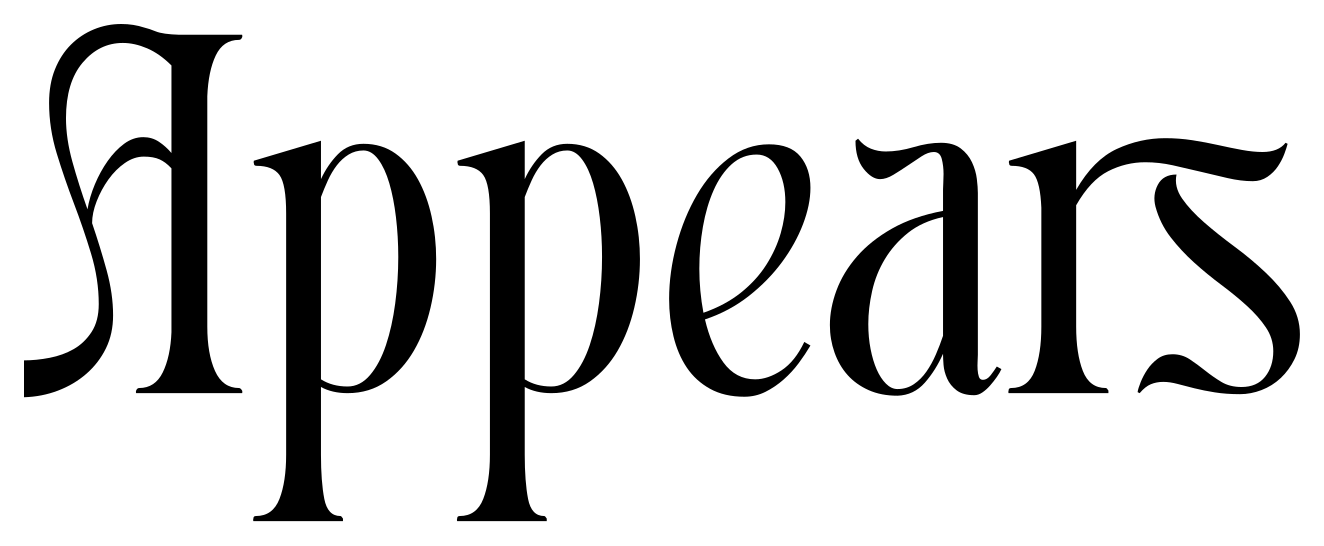 Appears font preview