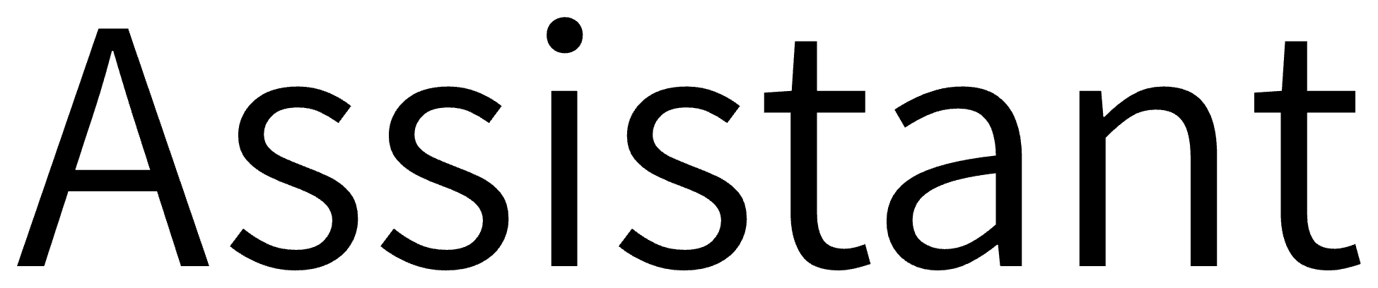 Assistant font preview