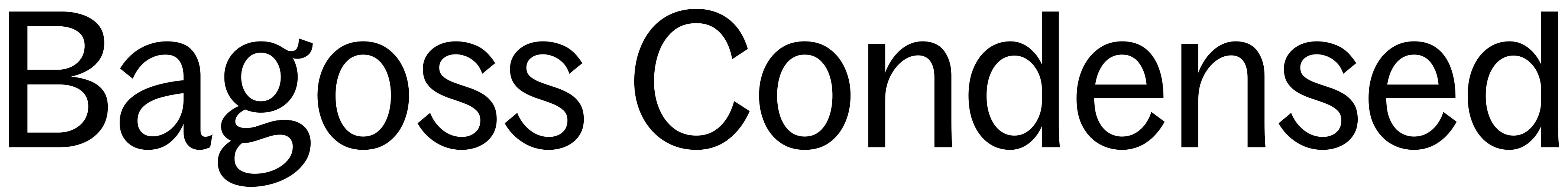 Bagoss Condensed font preview