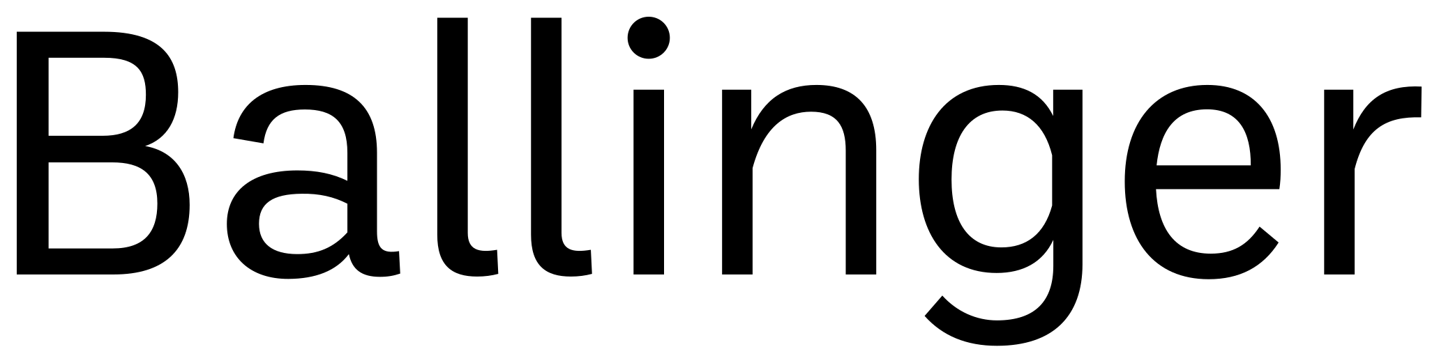 Ballinger font preview