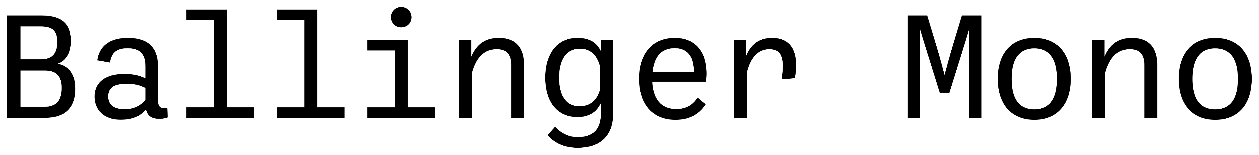 Ballinger Mono font