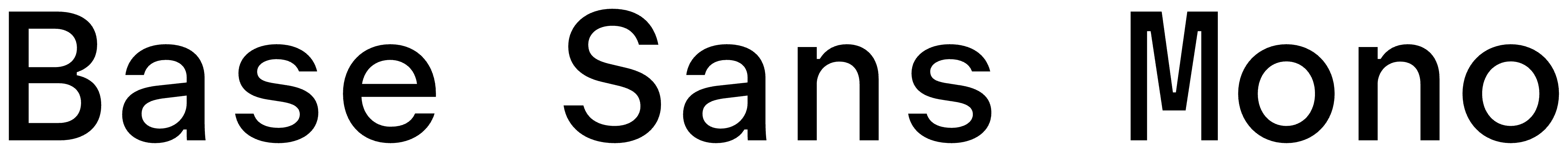Base Sans Mono font