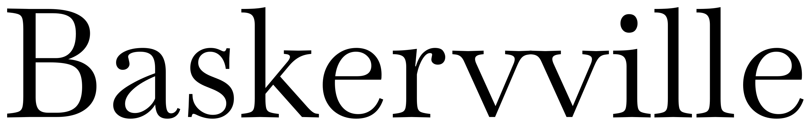 Baskervville font