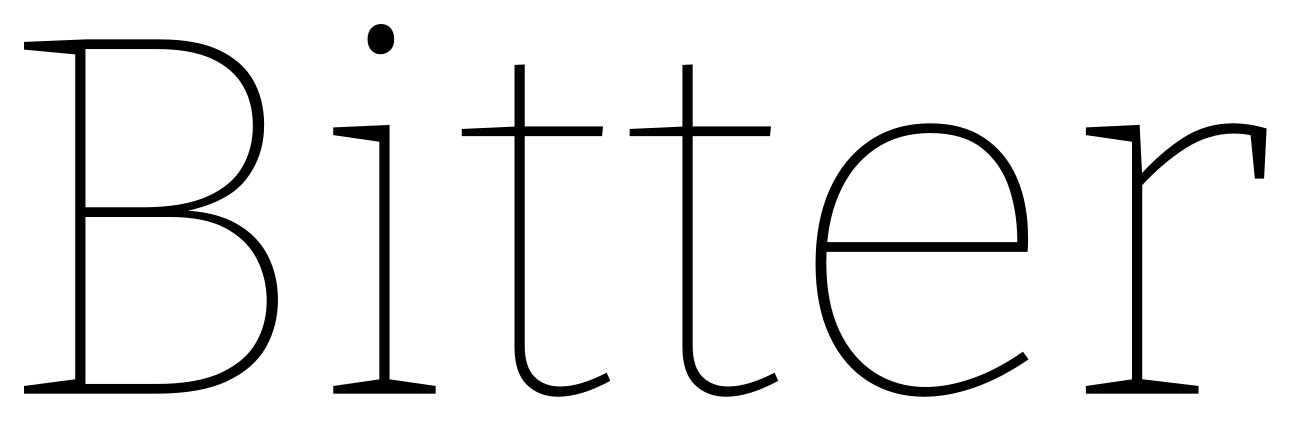 Bitter font