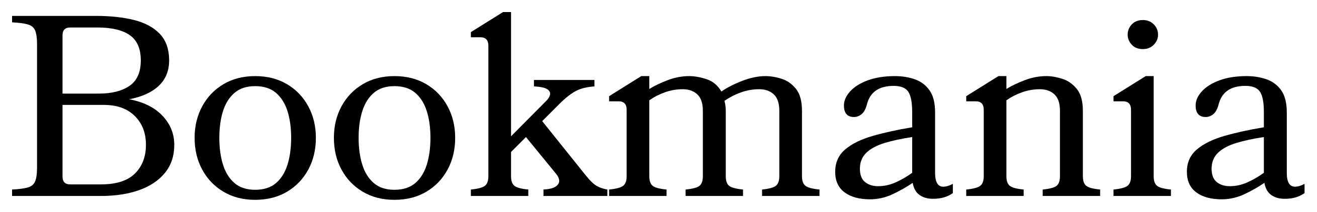 Bookmania font