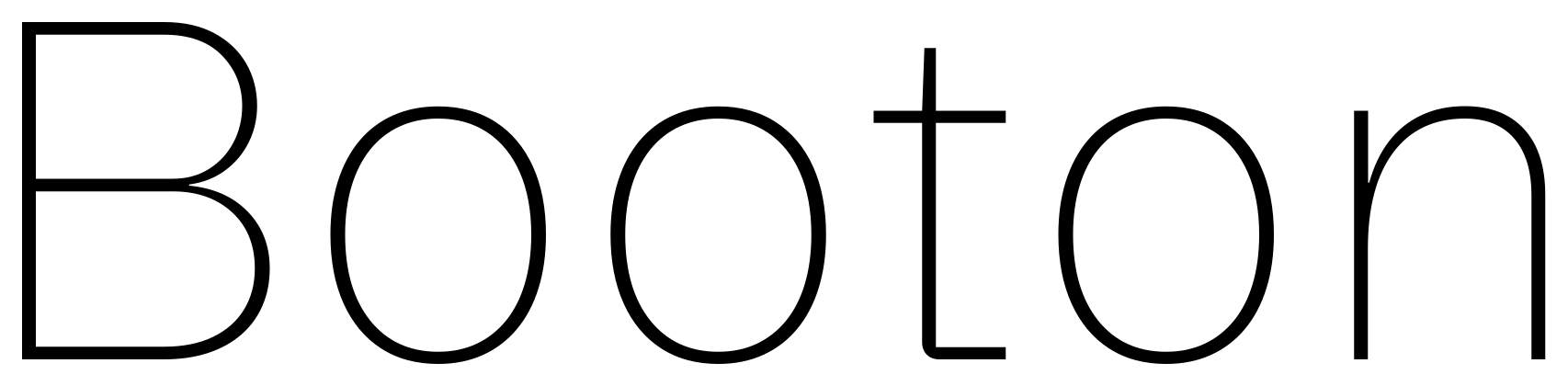 Booton font