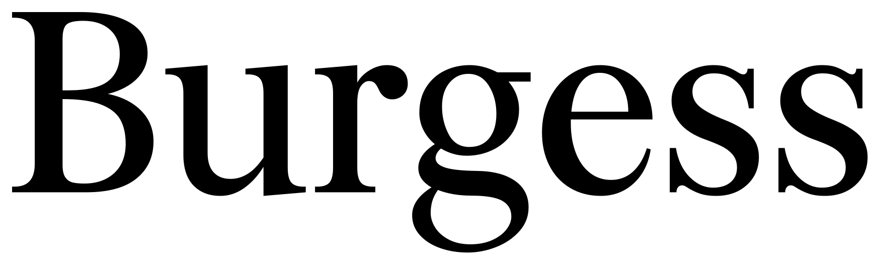 Burgess font