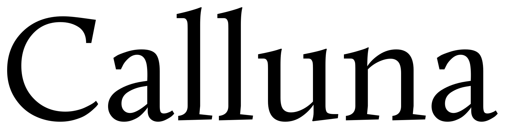 Calluna font