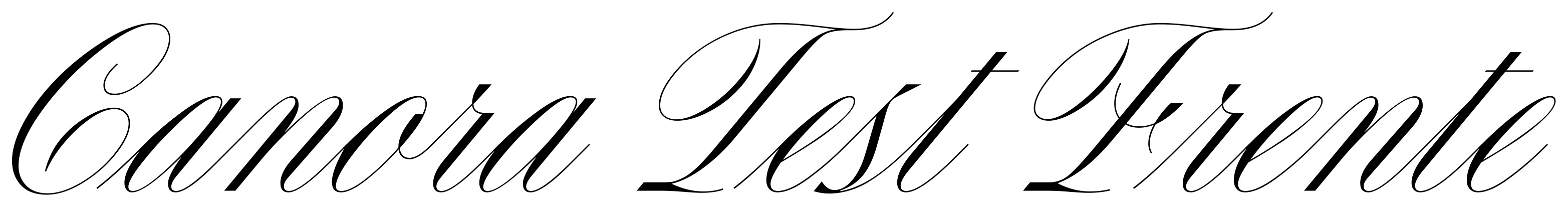 Canora Test Frente font preview