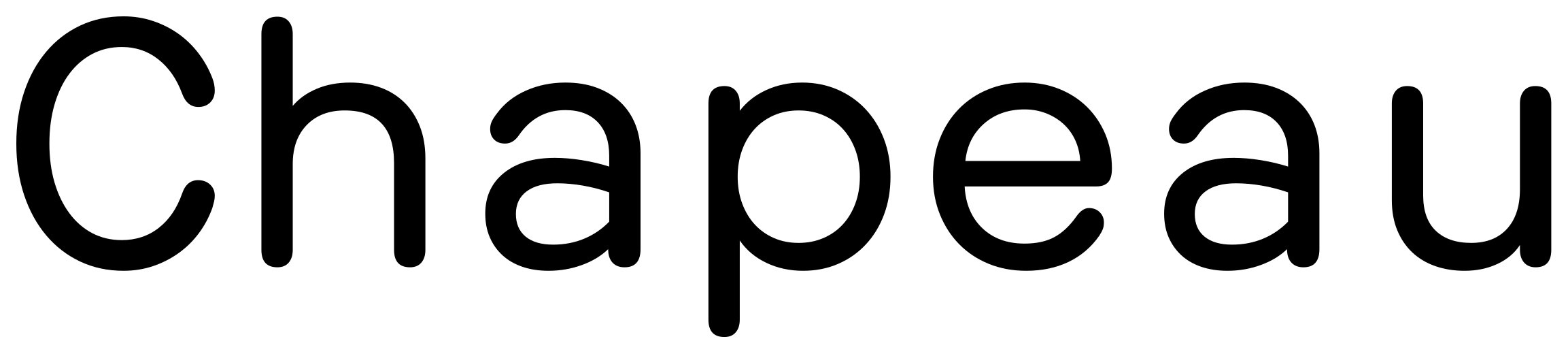 Chapeau font