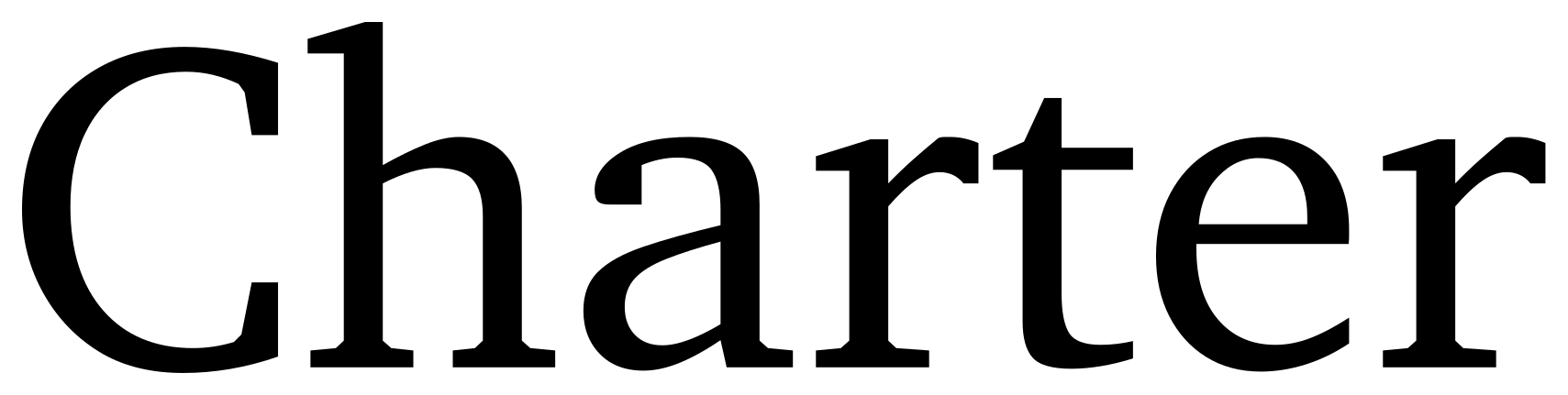 Charter font