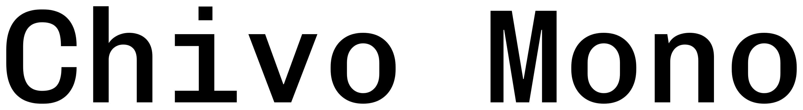 Chivo Mono font preview