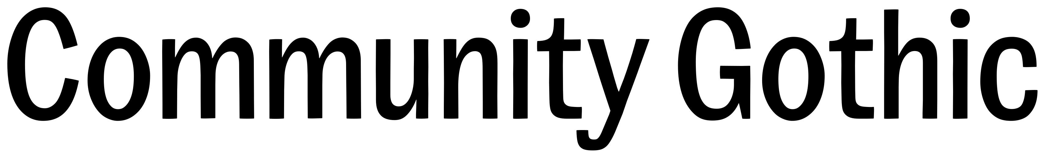 Community Gothic font