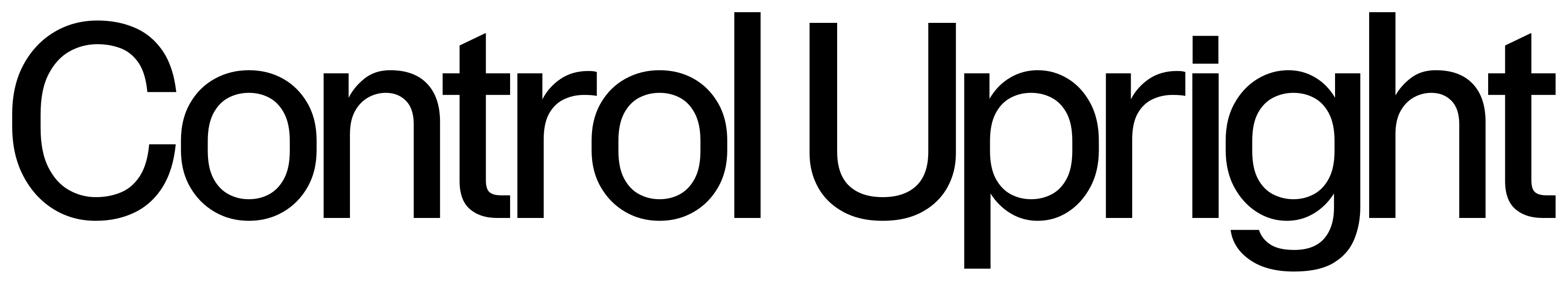 Control Upright font preview