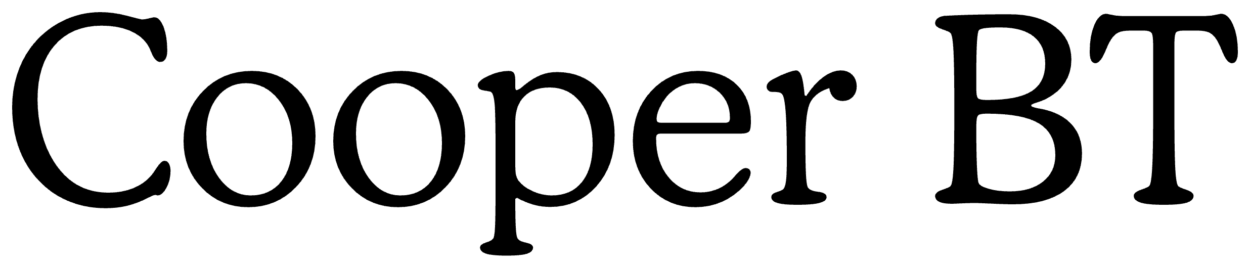 Cooper BT font