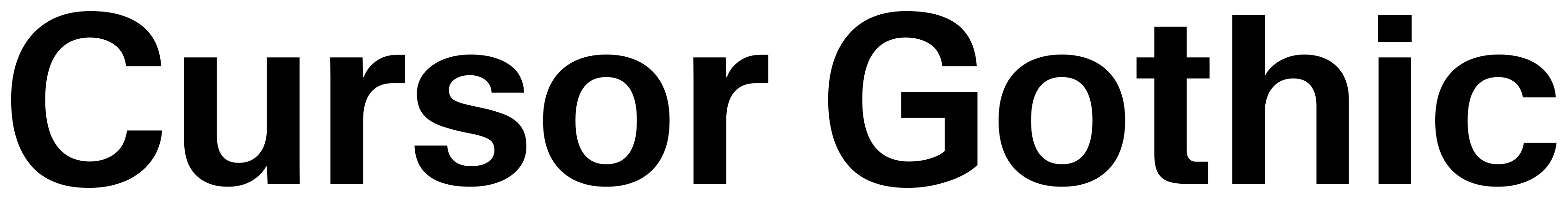 Cursor Gothic font preview