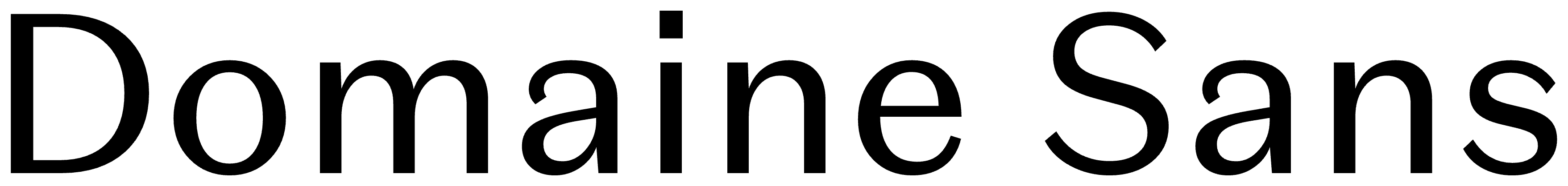 Domaine Sans font