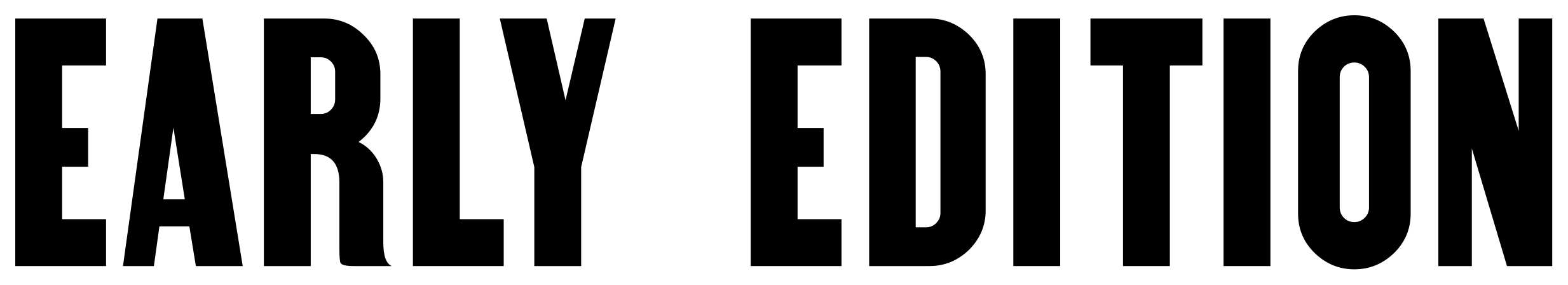 Early Edition font