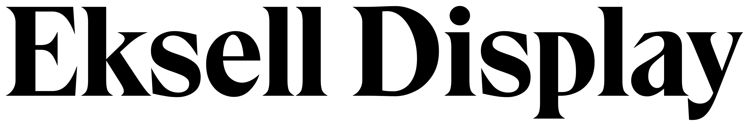 Eksell Display font