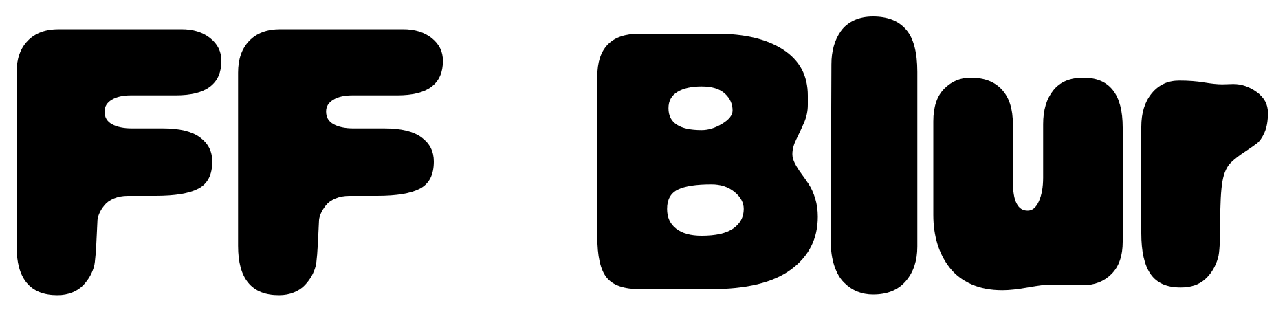 FF Blur font