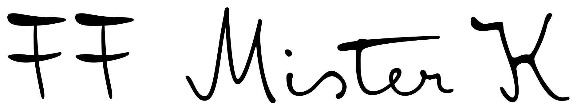 FF Mister K font