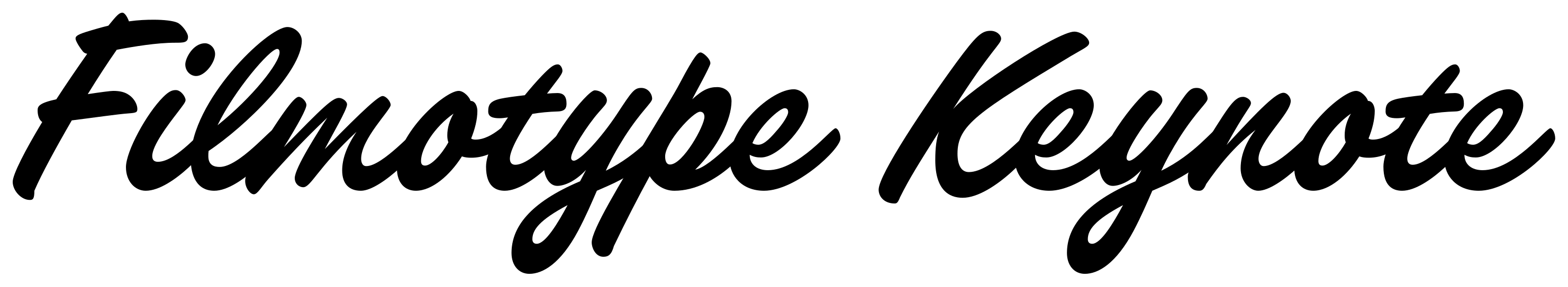 Filmotype Keynote font