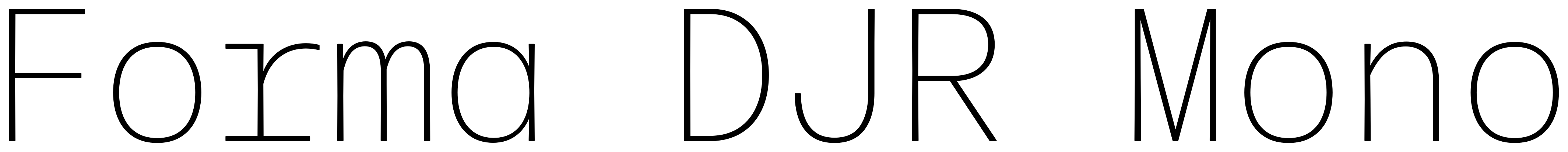Forma DJR Mono font