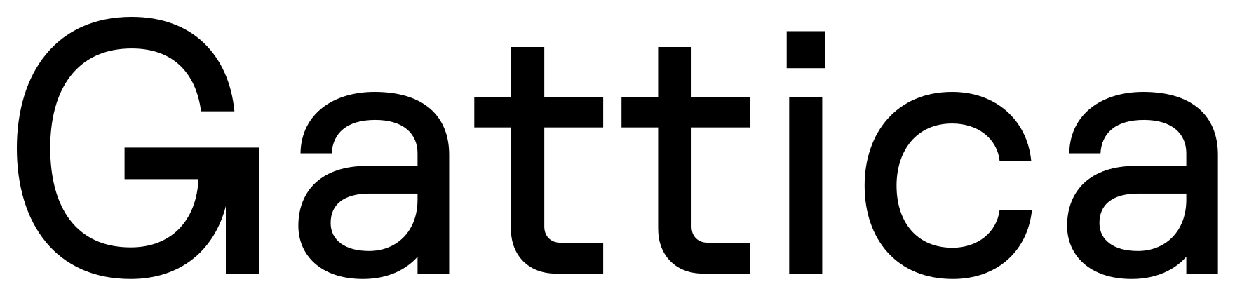 Gattica font preview