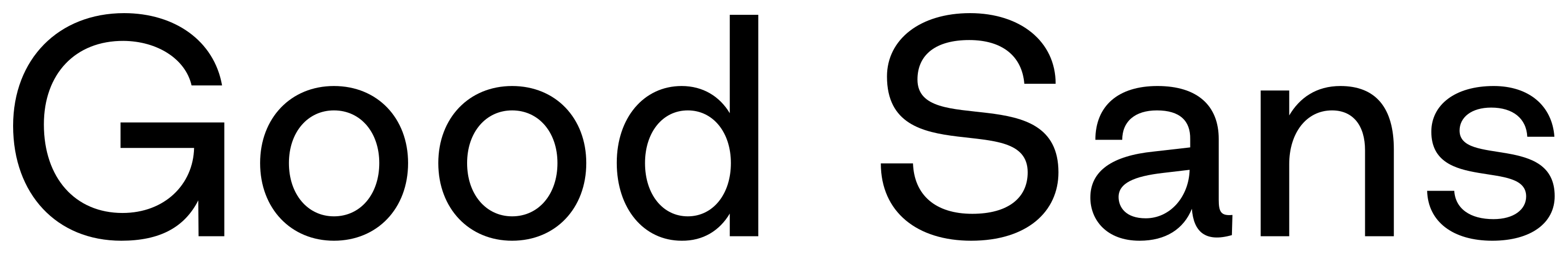 Good Sans font