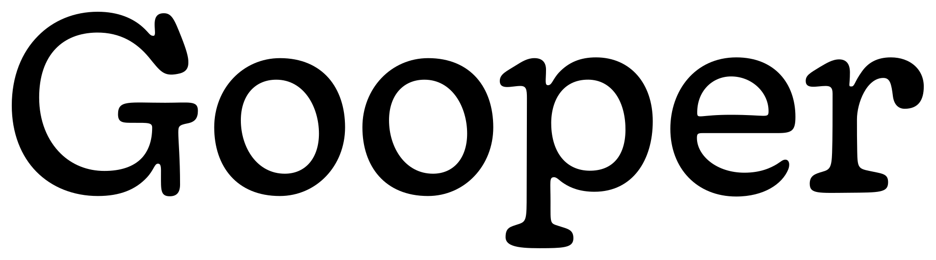 Gooper font