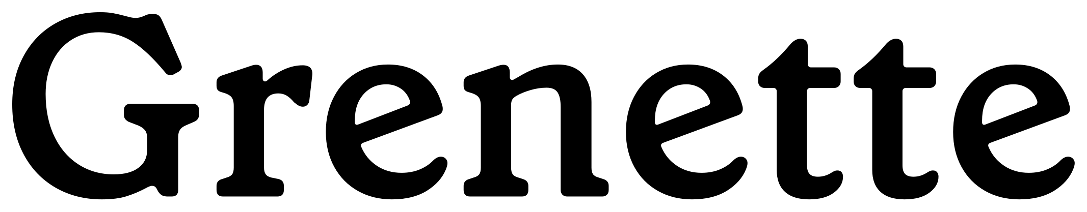 Grenette font