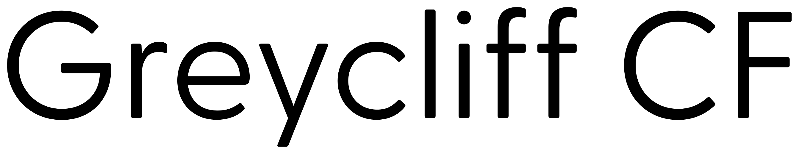 Greycliff CF font preview