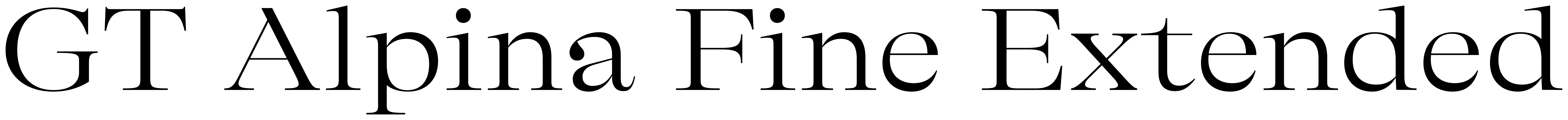 GT Alpina Fine Extended font preview