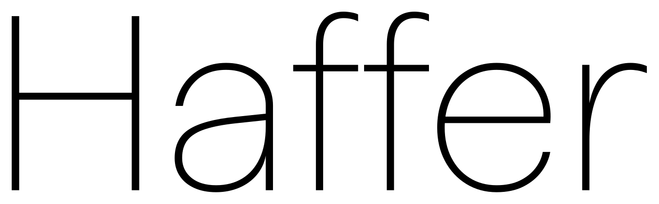 Haffer font
