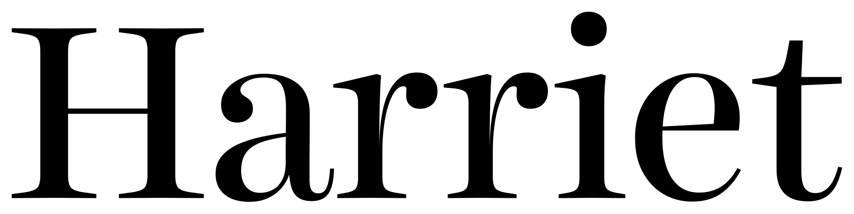 Harriet font