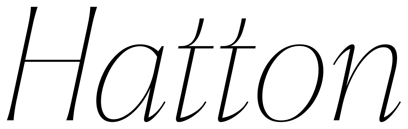 Hatton font