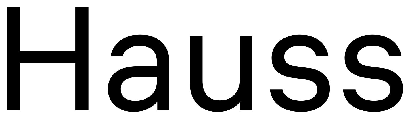 Hauss font