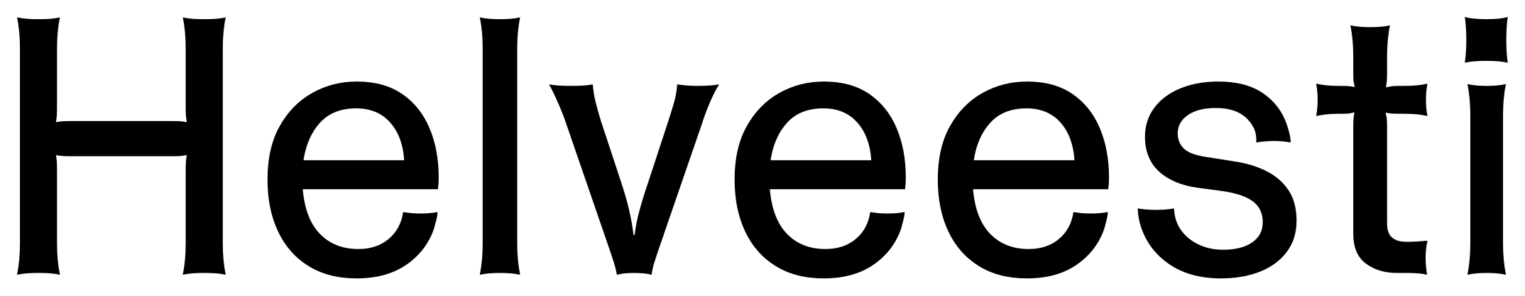 Helveesti font
