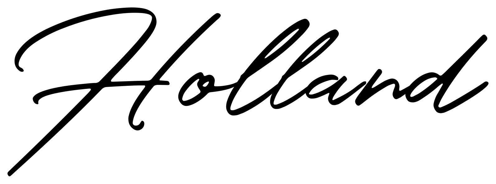 Holland font preview