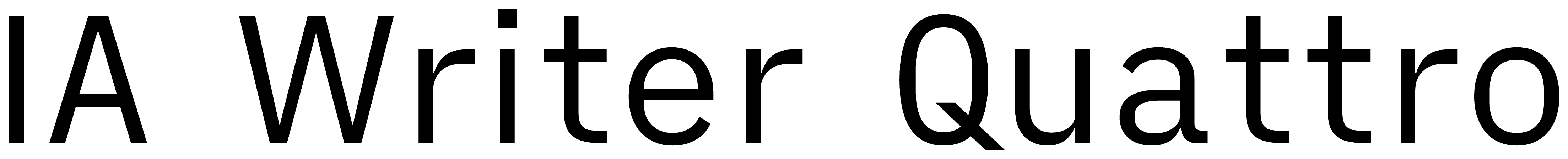IA Writer Quattro font