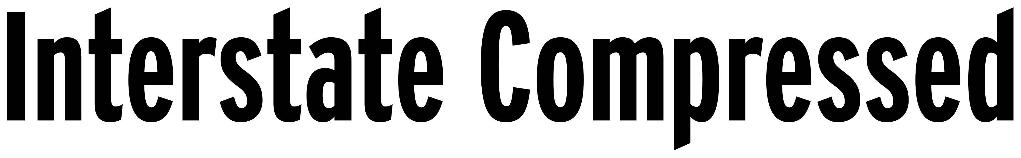 Interstate Compressed font