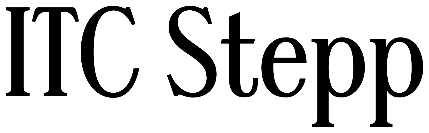 ITC Stepp font