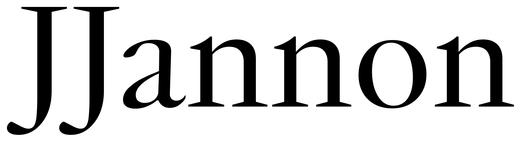 JJannon font