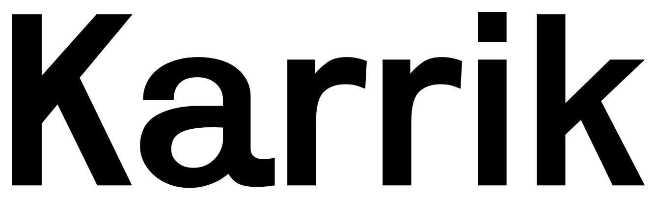 Karrik font preview