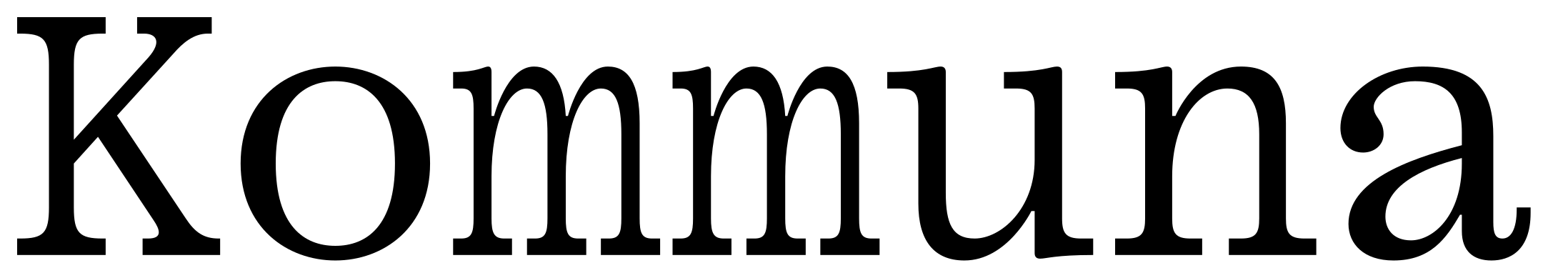 Kommuna font
