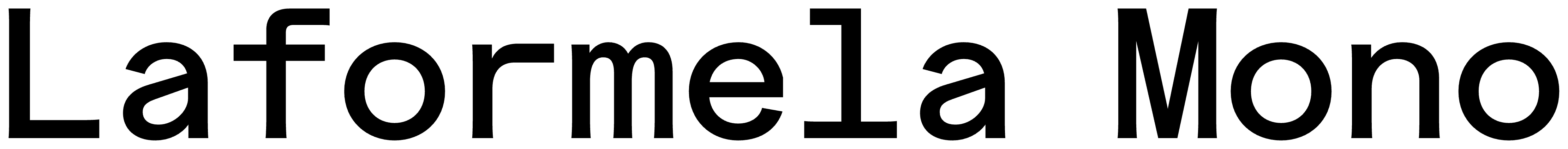 Laformela Mono font preview