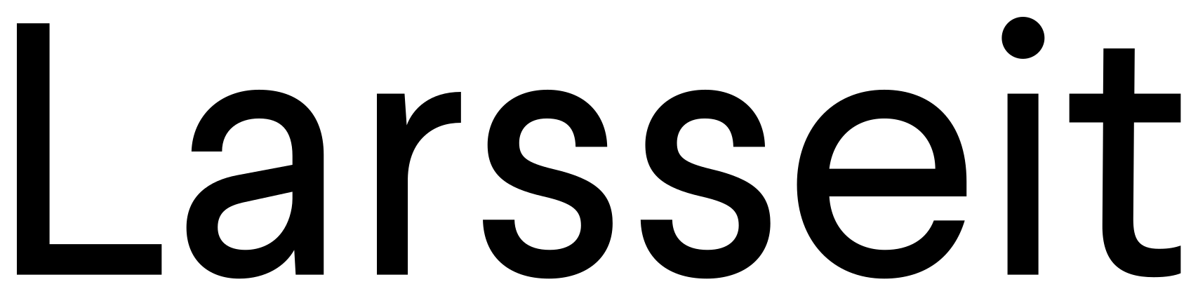 Larsseit font preview