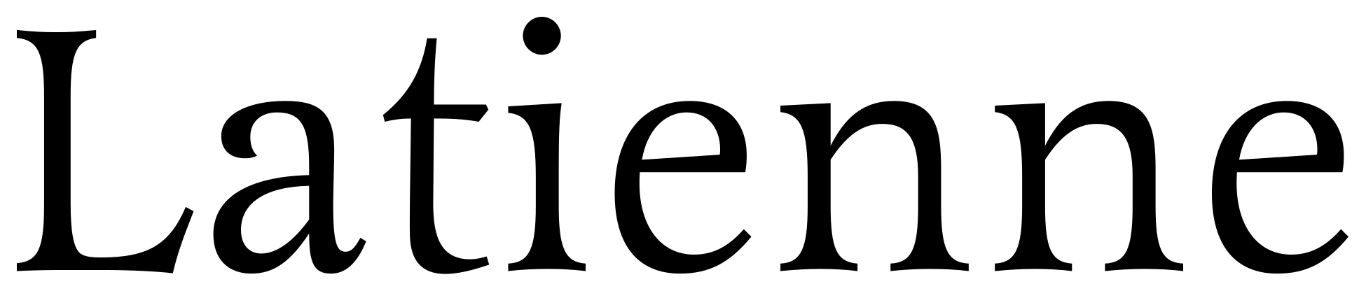 Latienne font
