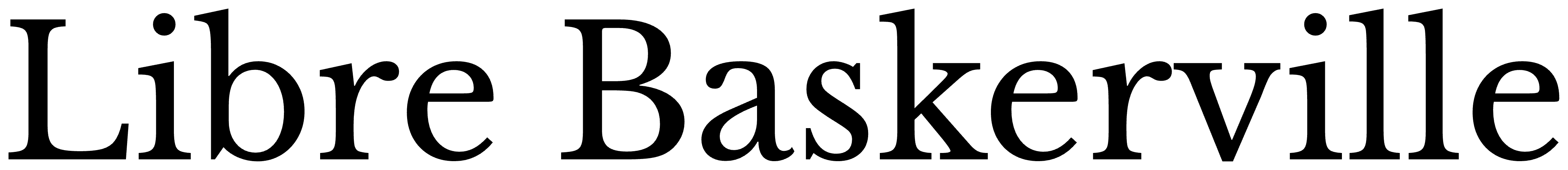 Libre Baskerville font