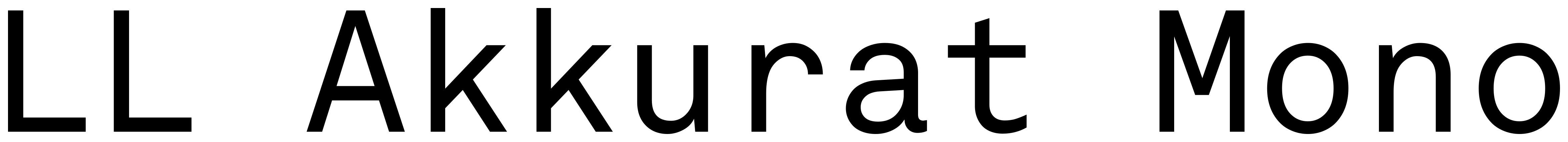 LL Akkurat Mono font